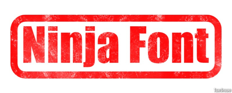 Ninja Font Text Effect