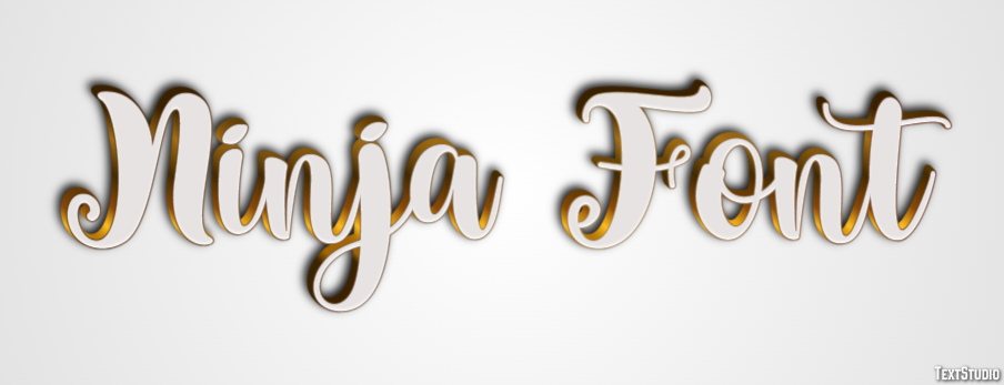 Ninja Font Effetto testo