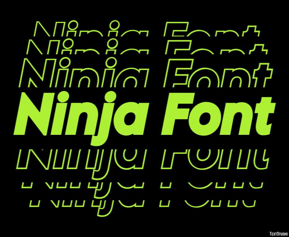Ninja Font Text Effect