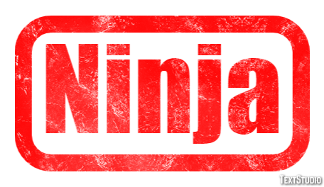 Ninja Tekst Effect