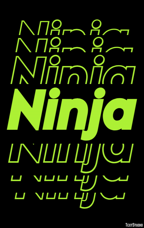 Ninja Tekst Effect