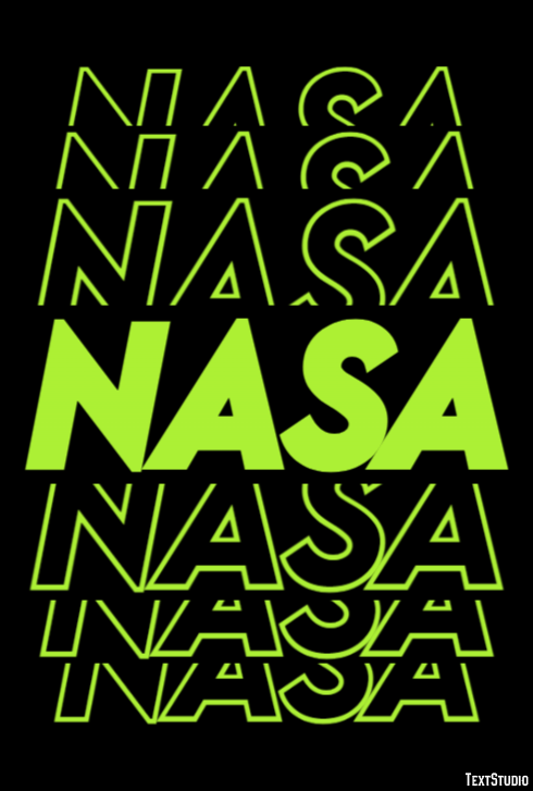 NASA Effet de texte