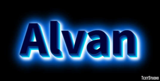 Alvan Text Effect