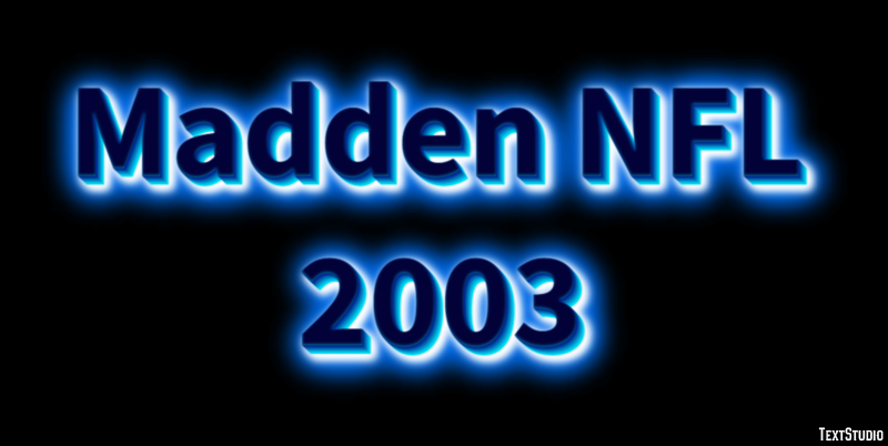 Madden NFL 2003 Effet de Texte