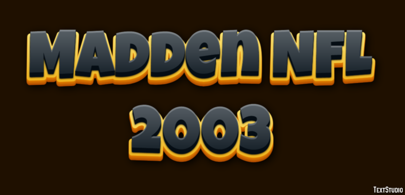 Madden NFL 2003 Effet de Texte