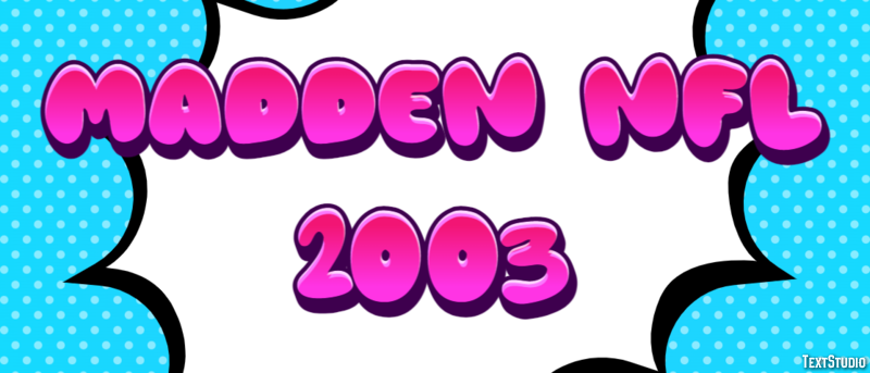 Madden NFL 2003 Effet de Texte