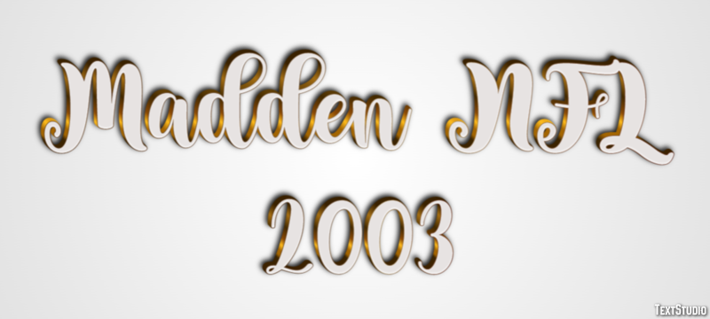 Madden NFL 2003 Effet de Texte