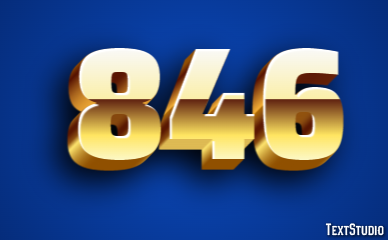 846 Tekst Effect