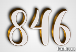 846 Tekst Effect