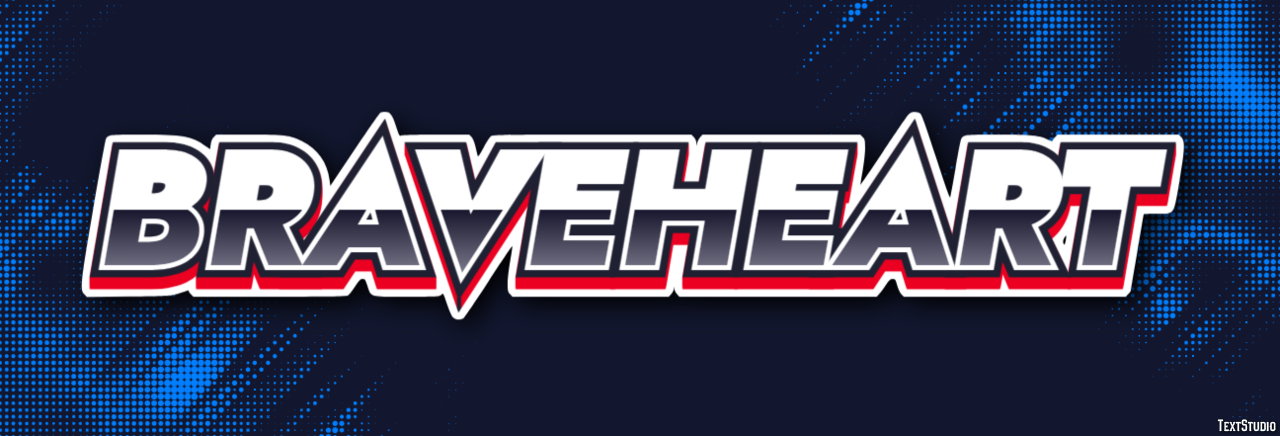 Braveheart Эффект текста