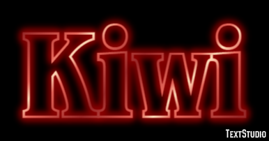 Kiwi Efecto de Texto
