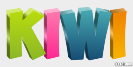 Kiwi Effetto testo