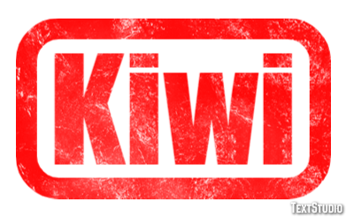 Kiwi Efecto de Texto