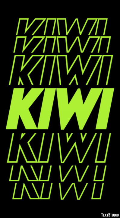 Kiwi Effetto testo
