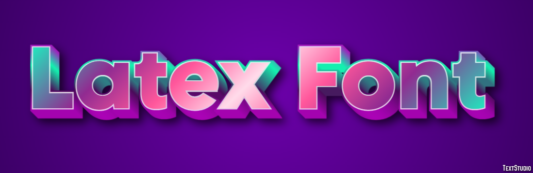 Latex Font テキスト効果
