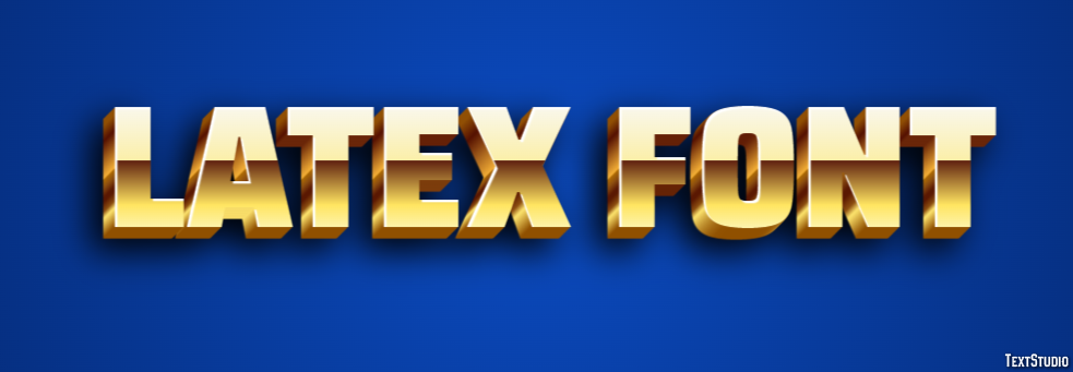 Latex Font Texteffekt