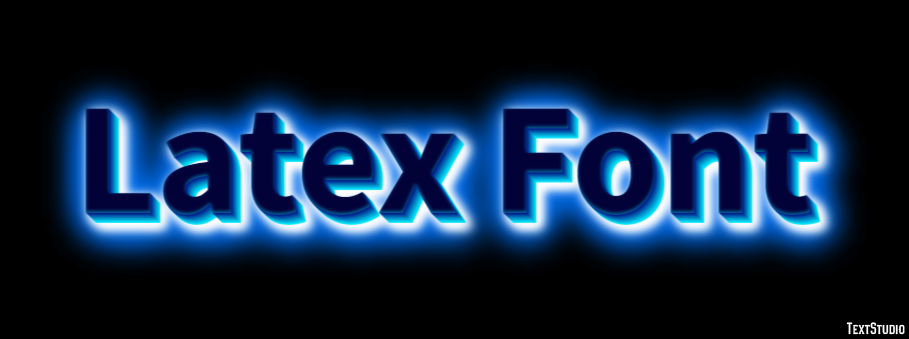 Latex Font Tekst Effect