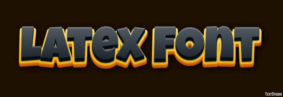 Latex Font Texteffekt