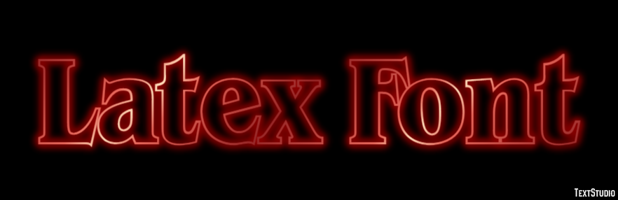 Latex Font テキスト効果