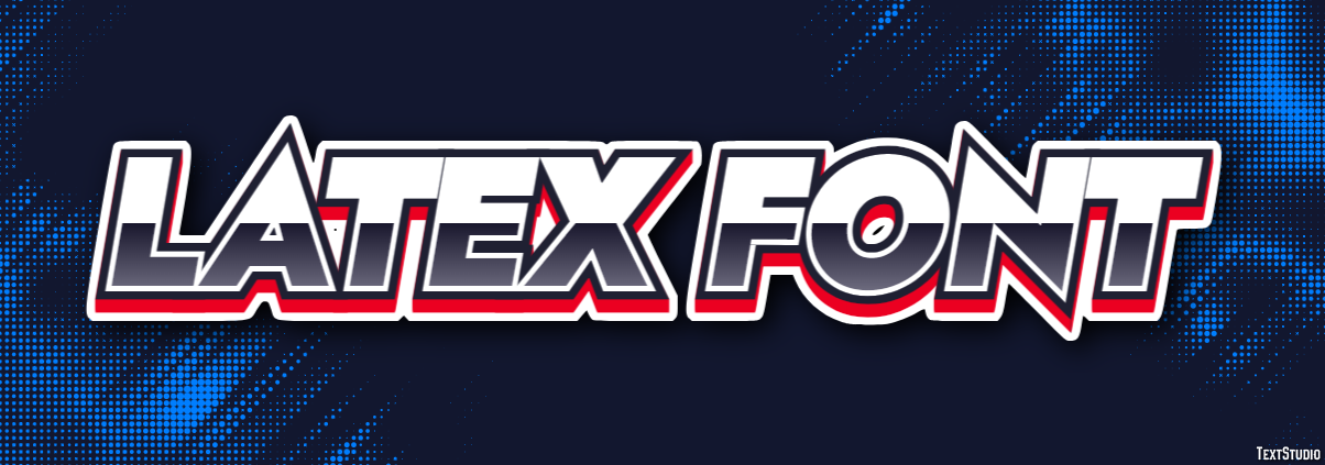 Latex Font Tekst Effect