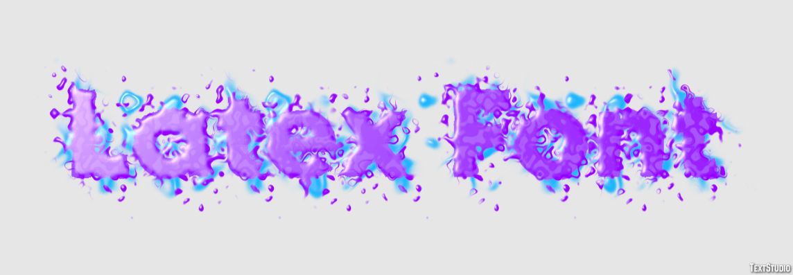 Latex Font Tekst Effect