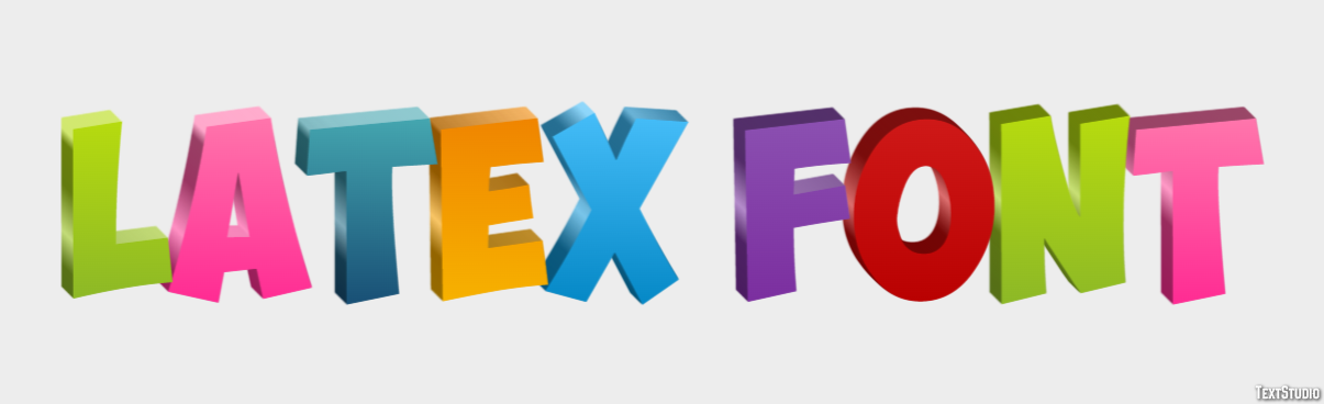 Latex Font テキスト効果