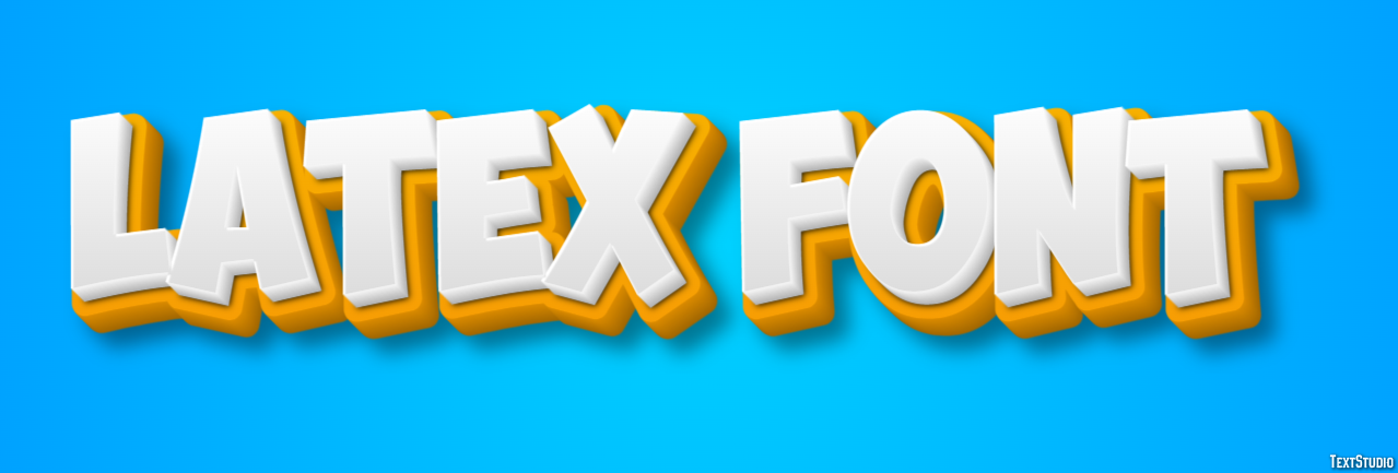 Latex Font テキスト効果