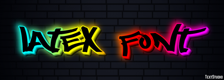 Latex Font テキスト効果
