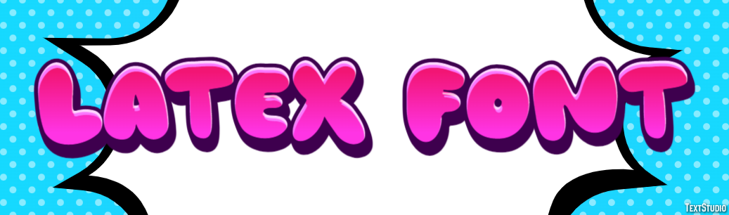 Latex Font Tekst Effect