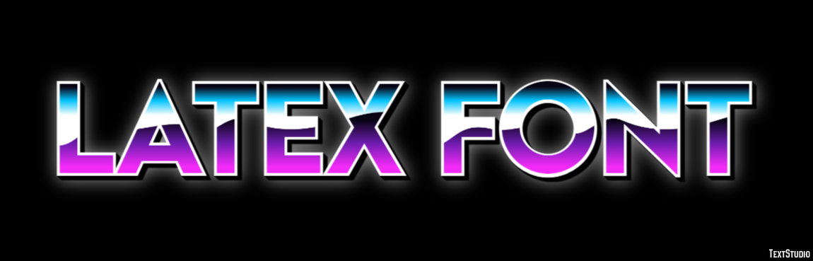 Latex Font Effet de Texte