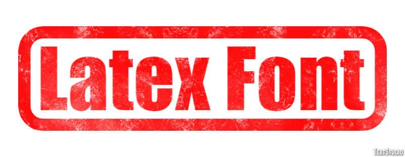 Latex Font Tekst Effect