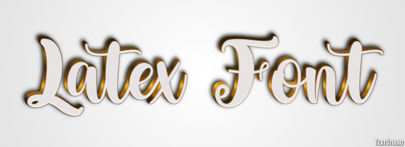 Latex Font Texteffekt
