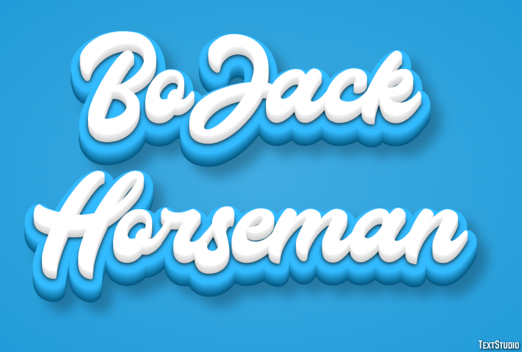 BoJack Horseman Text effect