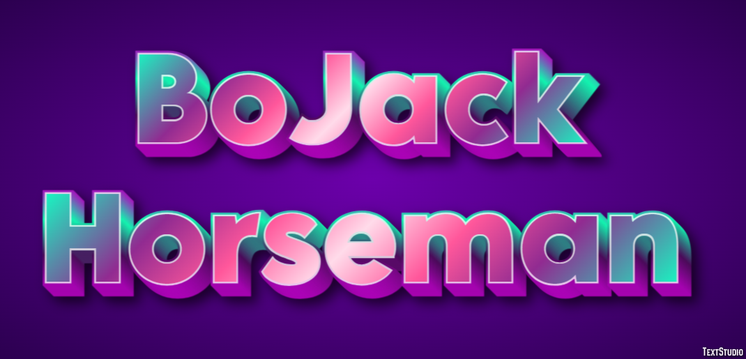 BoJack Horseman Efekt tekstowy