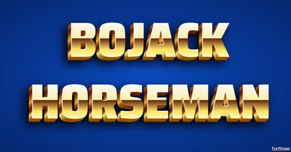 BoJack Horseman Tekst Effect