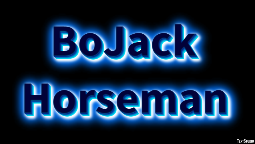 BoJack Horseman Effetto testo