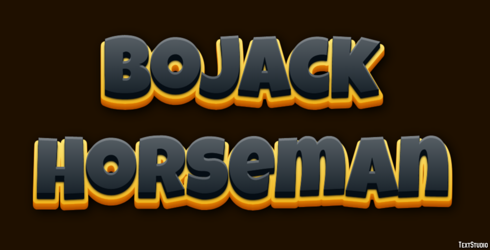BoJack Horseman Tekst Effect