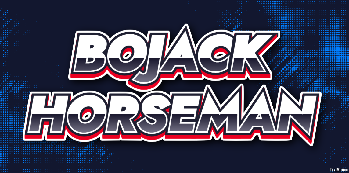 BoJack Horseman Effetto testo