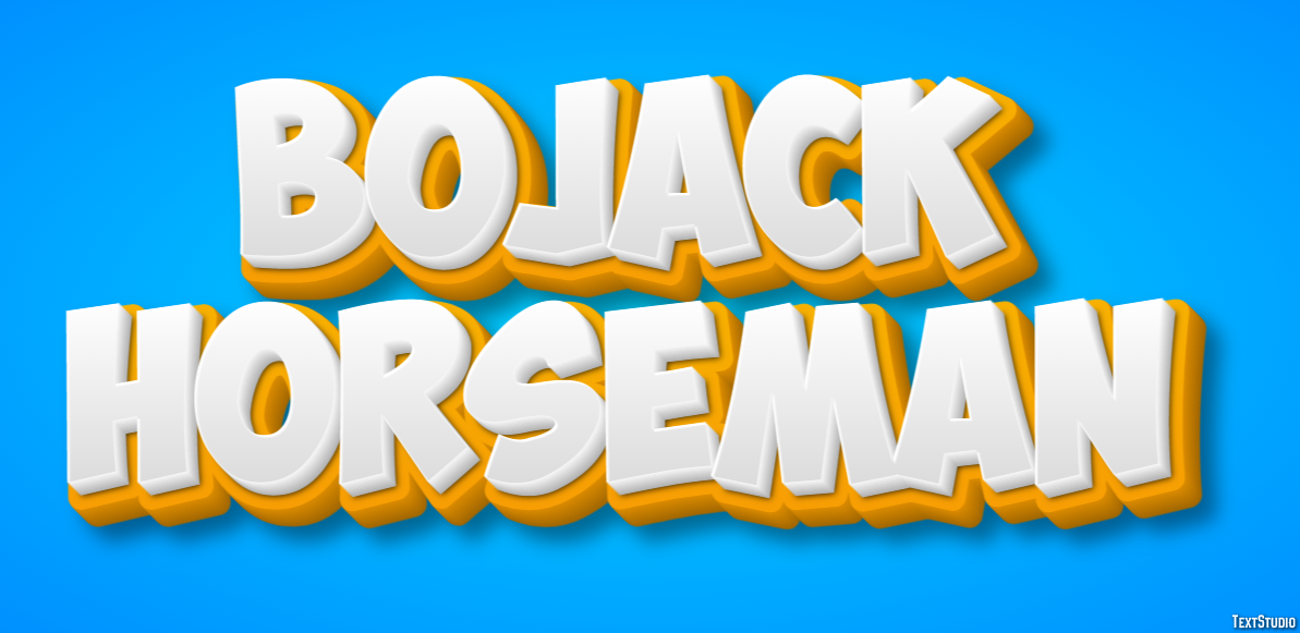 BoJack Horseman Efekt tekstowy