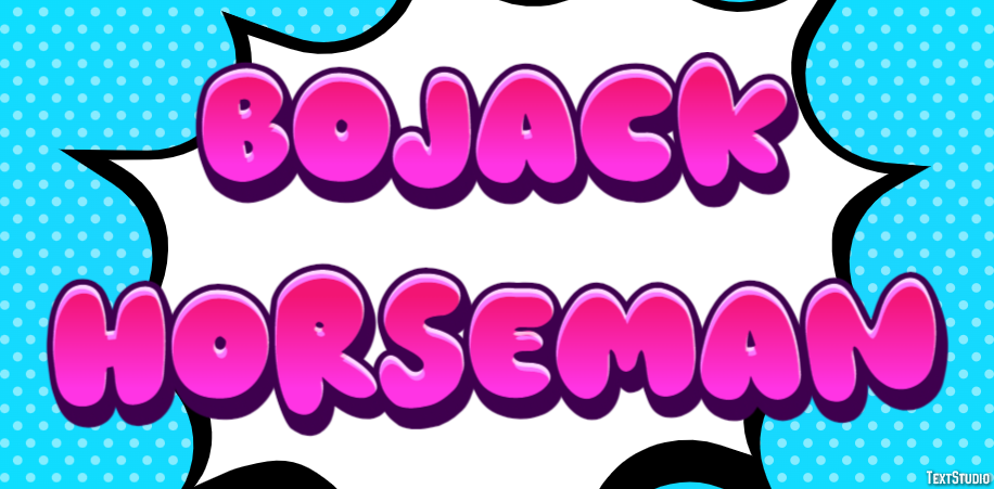 BoJack Horseman Efekt tekstowy