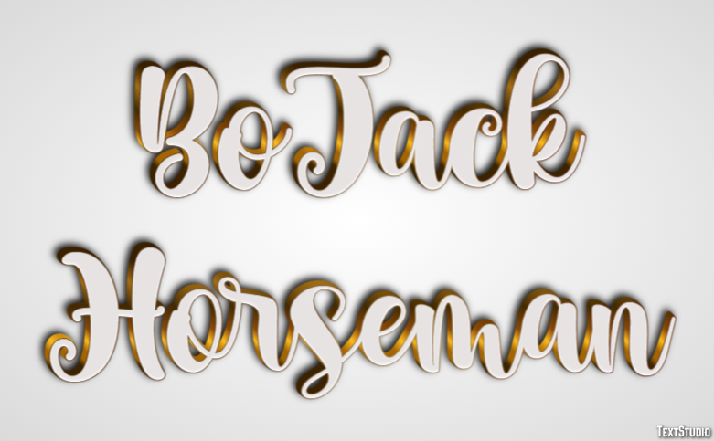 BoJack Horseman Tekst Effect