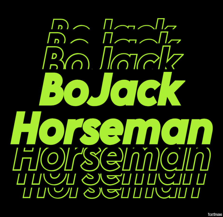 BoJack Horseman Efekt tekstowy