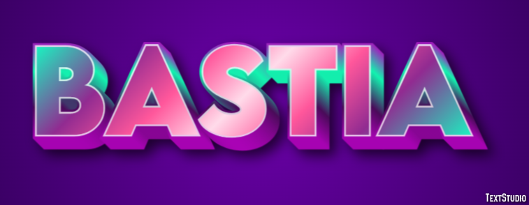 Bastia Текстовый эффект