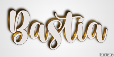 Bastia Текстовый эффект