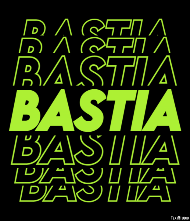 Bastia Efeito de texto