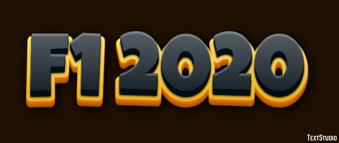 F1 2020 Effetto testo