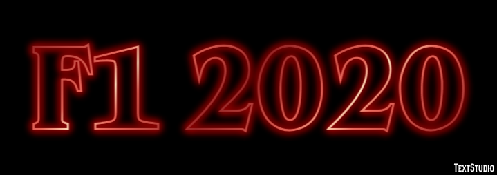 F1 2020 Effetto testo