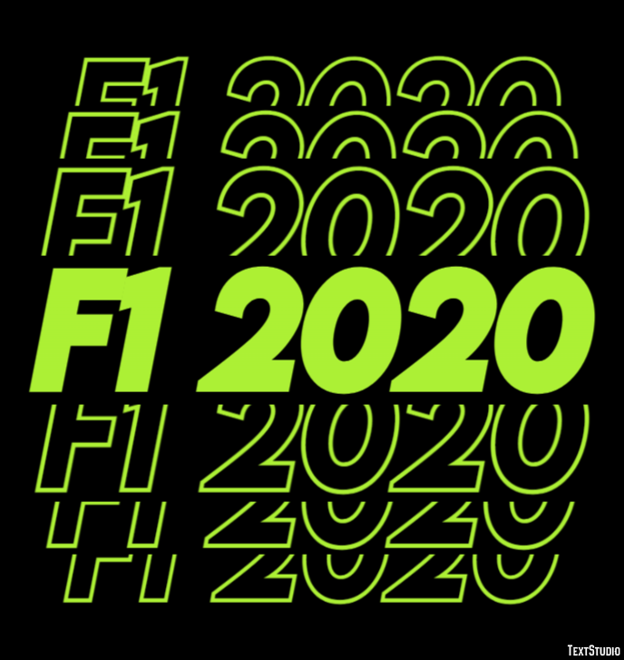 F1 2020 Effetto testo