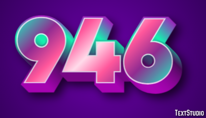 946 Efeito de texto