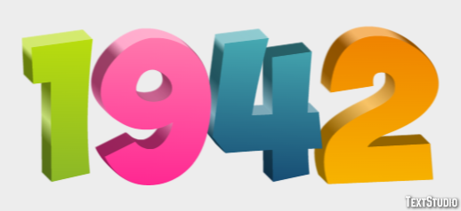 1942 Effetto testo